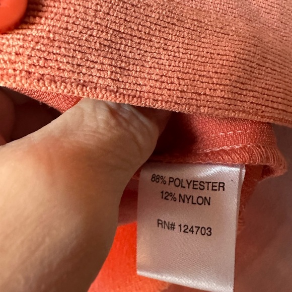 Rebecca Malone Coral Button-Down Shirt - Picture 3 of 3